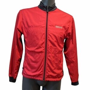 𝅺Sugoi Red And Black Cycling Jacket Small 3M Scotchlite